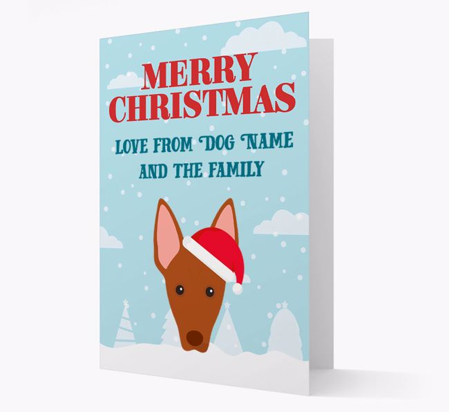 Love From the Family: Personalised {breedFullName} Christmas Card